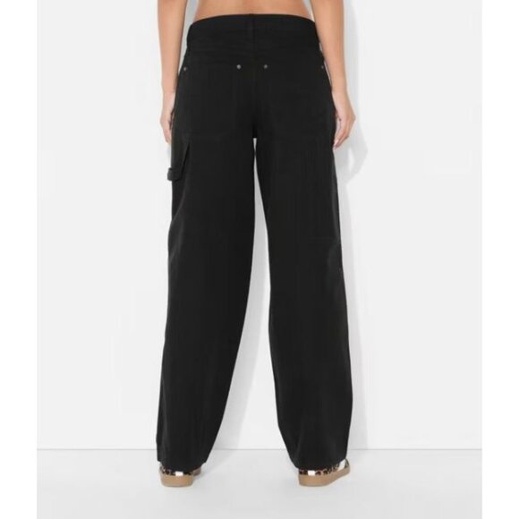 NEW Low-Rise Carpenter Pants - Wild Fable™ Black Women's Size 6 MSRP $30 - Picture 3 of 3